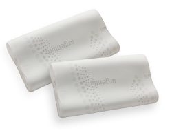 Pack de 2 Almohadas Cervicales Viscoelásticas ARGENTUM, Medida 65x33 cms.