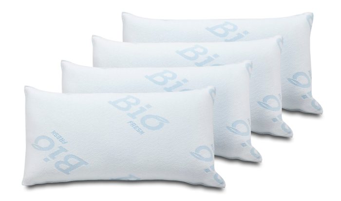 Pack 4 Almohadas Viscocopos Biofresh 70cm - Imagen 1