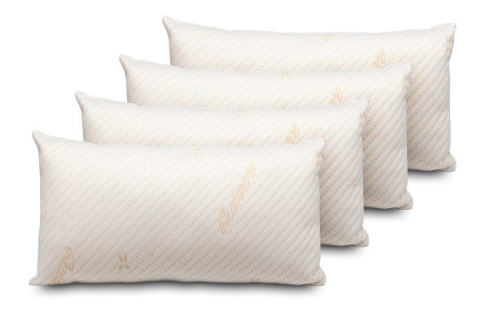 Pack 4 Almohadas Viscocopos Cashmere 70cm - Imagen 1