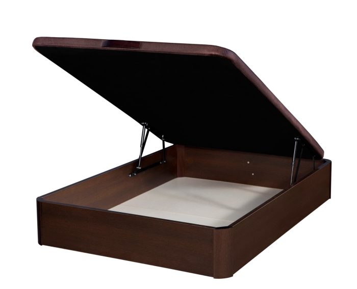 Canapé Abatible de Madera Wengué Gran capacidad | Envío y montaje gratuitos - Imagen 1