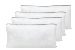 Pack de 4 Almohadas de Copos con Tejido Aloe Vera 70 cm