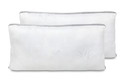 Pack de 2 Almohadas de Copos con Tejido Aloe Vera 70 cm