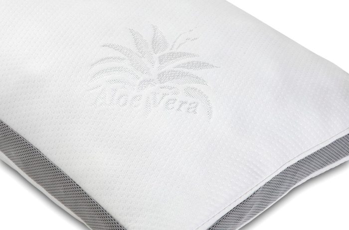 Pack de 4 Almohadas de Copos con Tejido Aloe Vera 70 cm - Imagen 4