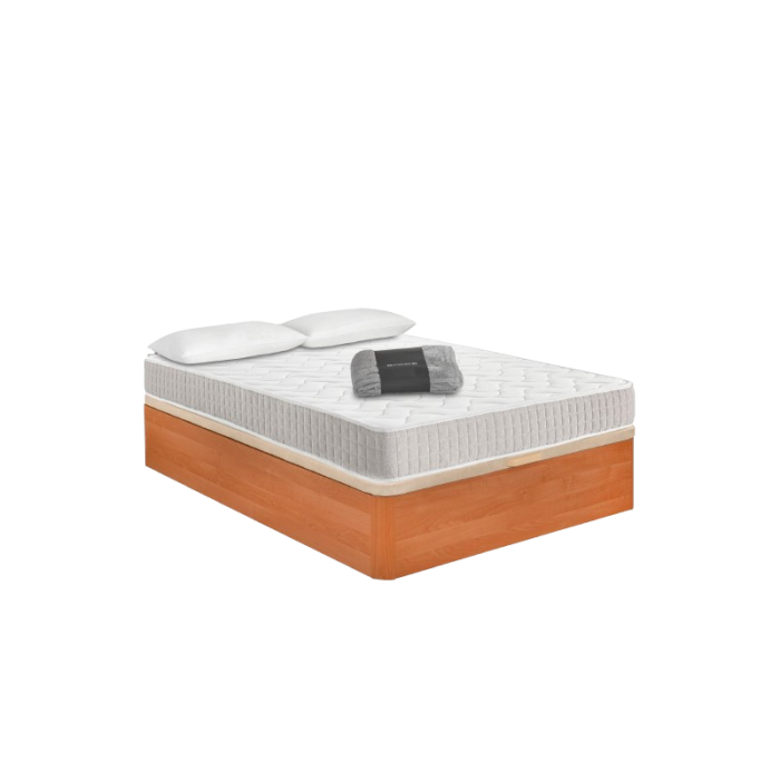 Pack Canapé de madera Cerezo + Colchón PRO Nature + Almohada Fibra de REGALO - Imagen 1