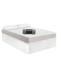 Pack Canapé de madera Blanco + Colchón PRO Nature + Almohada Fibra de REGALO