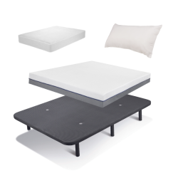 Pack Colchón ViscoPLUS + Base tapizada y Almohada de REGALO